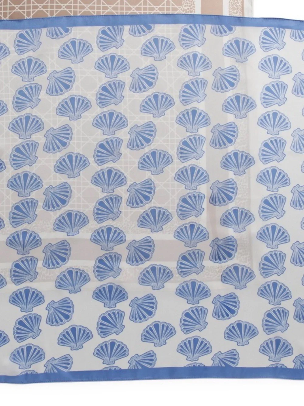 Blue Shell Print Lightweight Scarf - Picture 2 of 6